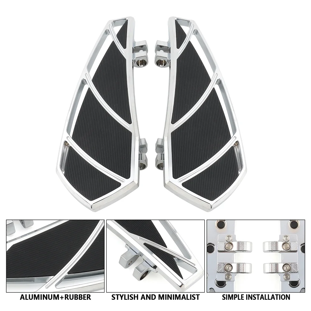 ألواح الأرضية الأمامية مسند القدم بدواسة القدم أو Harley Touring 1986-2023 Road King Street Glide 86-2017 Softail FL 12-2016 Dyna FLD