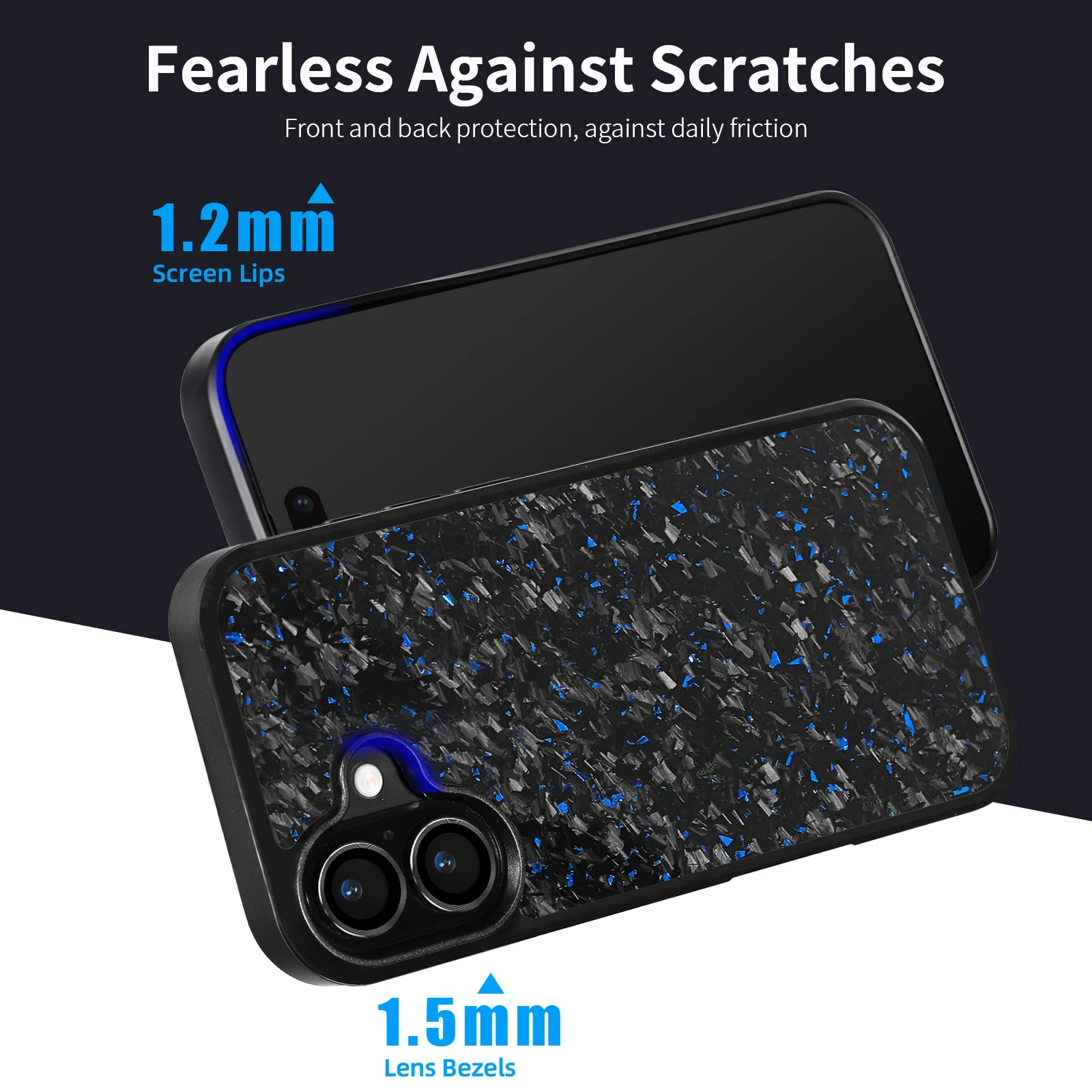 

Premium Carbon Fiber Magnetic Case for iPhone 17 / 17 Pro / 17 Pro Max – Glossy Finish, MagSafe & Wireless Charging Compatible