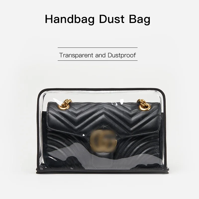 Dust Bag Fit for Luxury Handbag Marmont/Dionysus Bags Transparent Dust-proof Moisture-proof Storage Cover