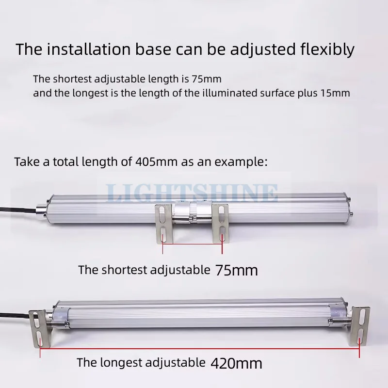 LED Machine Tool Working Light24V Industrial Metal Triple Protection Lamp Waterproof Explosion-proof Lighting For CNC lathes220V