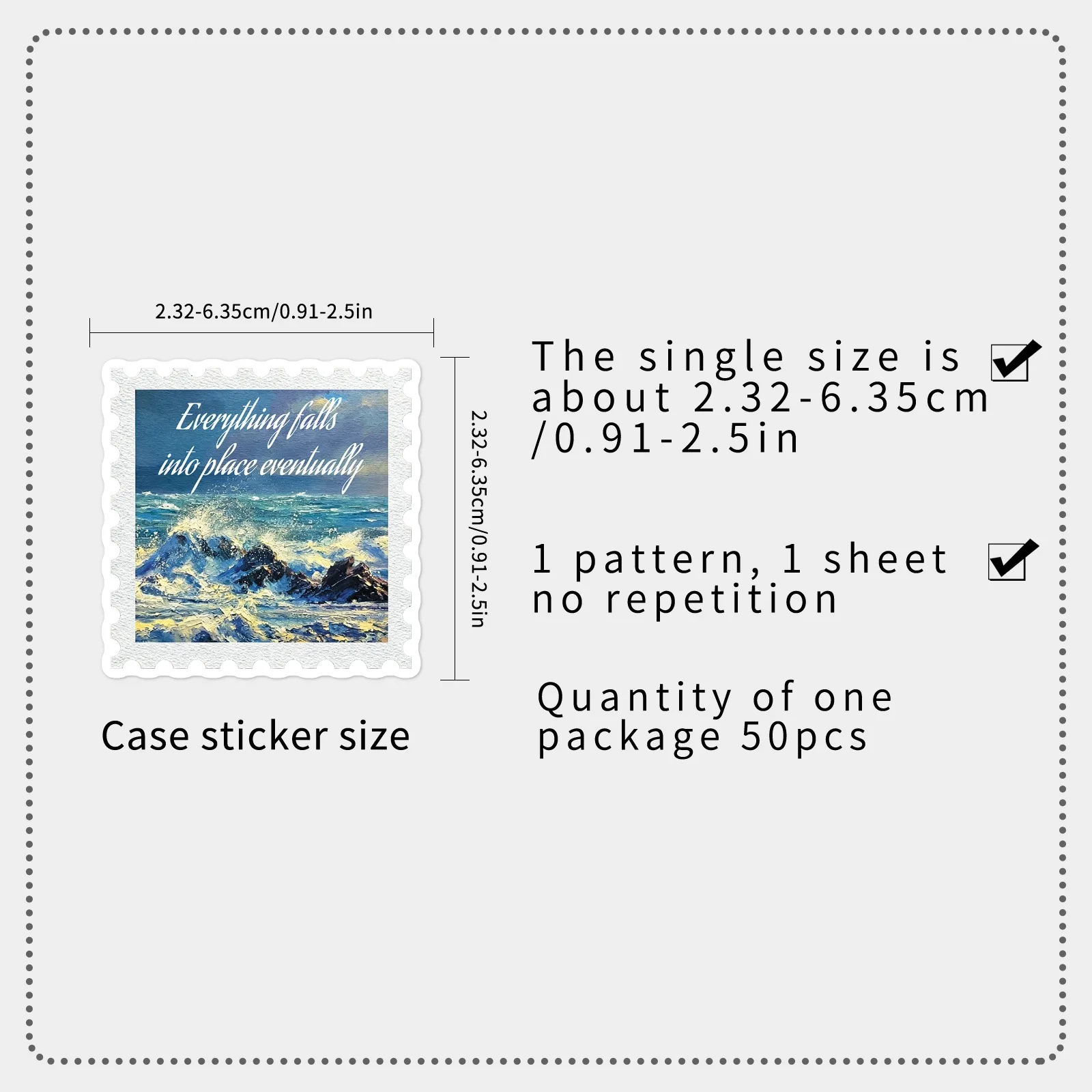 50pcs Retro Inspirational English Text Stickers Positive Energy Healing Words Waterproof for Journal Notebook Laptop DIY