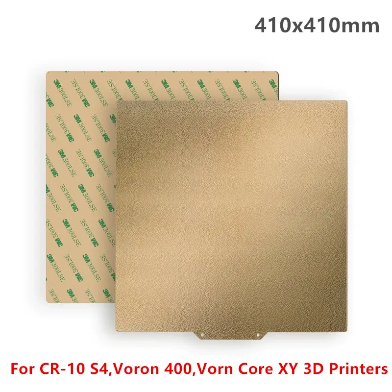 

3D Printer 410x410mm PEI Build Plate Double Sided Textured PEI Spring Steel Magnetic Print Bed for CR-10 S4,Voron 400 Hot Bed