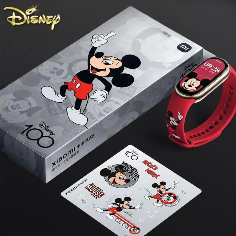 Xiaomi Mi Band 8 NFC Smart Watch Bracelet Disney 100th Anniversary Edition Mickey Mouse High Beauty Birthday Commemorative Gifts