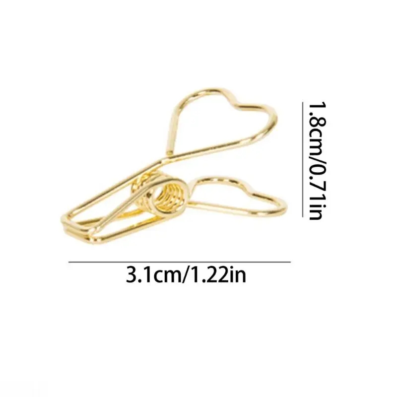 D08B 40Pcs Colorful Metal Clip Long Tail Paper Clip File Paper Clamp Note Holder Clip for File Document Note Bag Picture