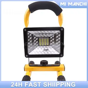 Portable Bright Outdoor Camping Light Cordless Fishing Equipment Wireless Technology Worksite Floodlight Wireless Charging Led