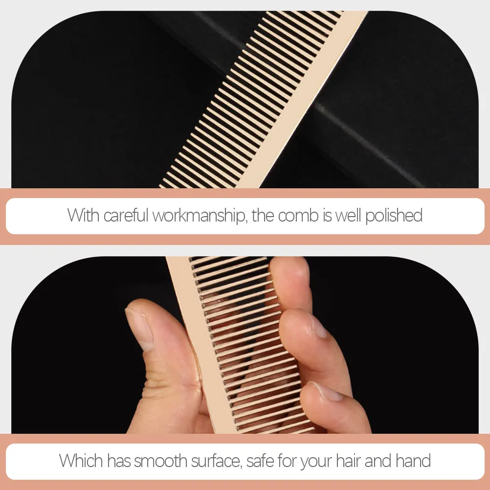 

Металлическая расческа для парикмахеров из цинкового сплава, расческа для бороды, аксессуары для стрижки и укладки волос, принадлежности для салонов красоты