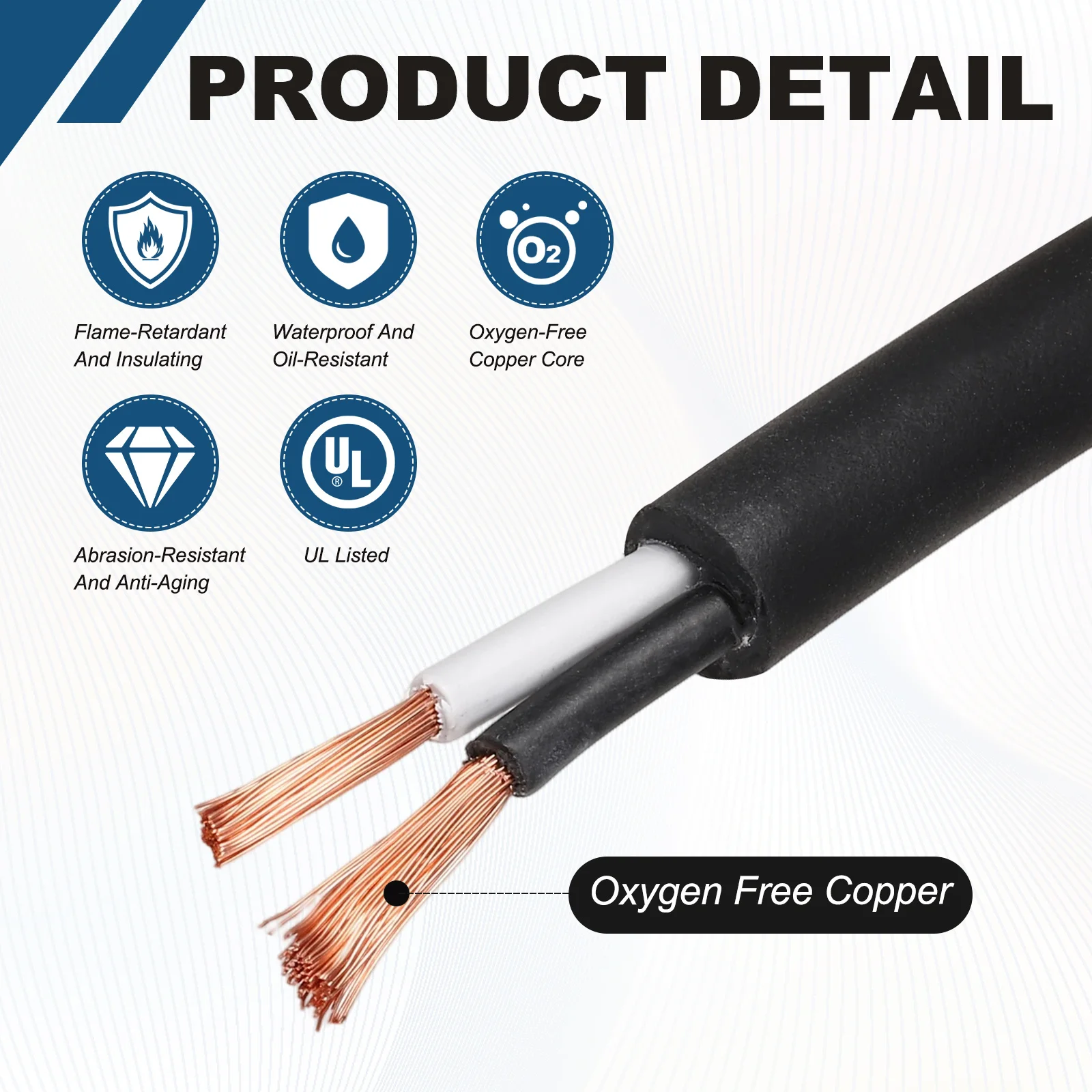 1Pcs SJOOW 12/14 Gauge 2/3 Conductor Electrical Wire 10-100ft 12/14 AWG Automotive Wire Power Cable 300V Flexible Extension Cord 3