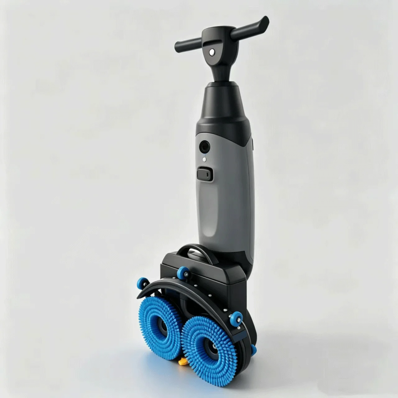 Walk-Behind Electric Ceramic Tile Scrubber with Two Brushes New 20kg 36v Cold Water Cleaning 520W 1-Year Warranty