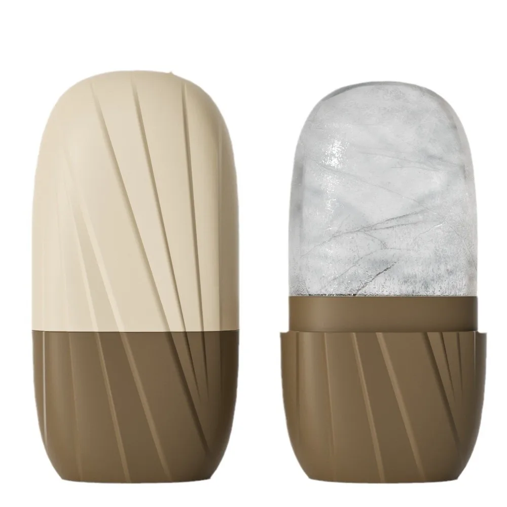 Rullo per il viso di ghiaccio Strumenti per il contorno del lifting del viso in silicone Vassoi per cubetti di ghiaccio Palline per globo di ghiaccio Massaggiatore per il viso degli occhi Strumenti per la cura della pelle di bellezza