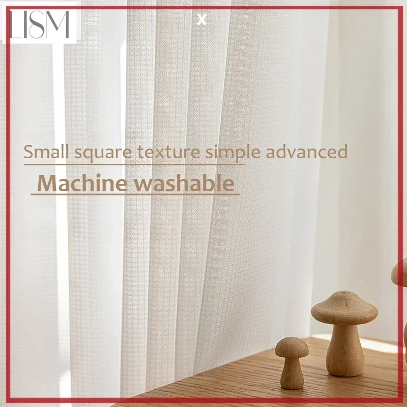 

Mirror Refracted Light Gauze Simple Decor The Texture Is Super Good Curtains For Living Room Bedroom Dining Study Custom Size