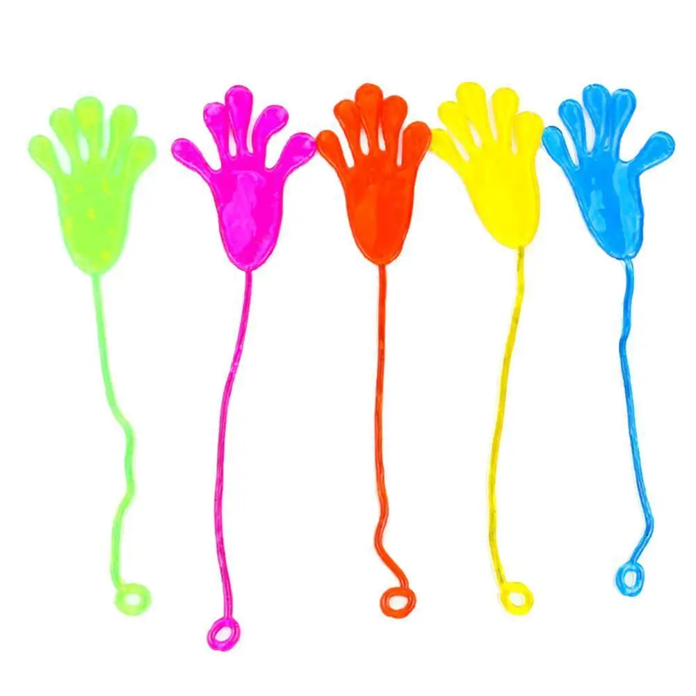 Novelty Kids Sticky Palm Toys Puzzle Climbing Wall Palm Decompression Sticky Hand Toys Elastically Stretchable Sticky Palm