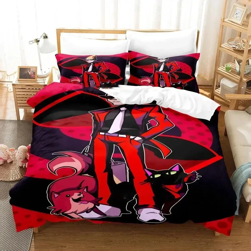 3D Print Game Ghost Trick Phantom Detective Comfortable Duvet Quilt Cover Pillowcase Bedding Set Bedroom Decoration Home Textile