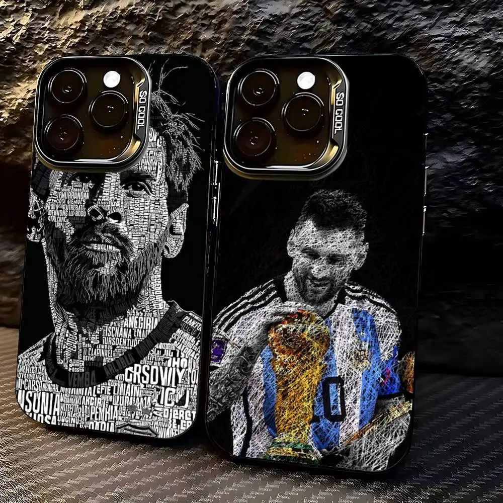 

M-Messi The Greatest of All Time Phone Case for iPhone 17,16,15,14,13,12,11,Pro,X,Xs,Max,Plus Shockproof Cover