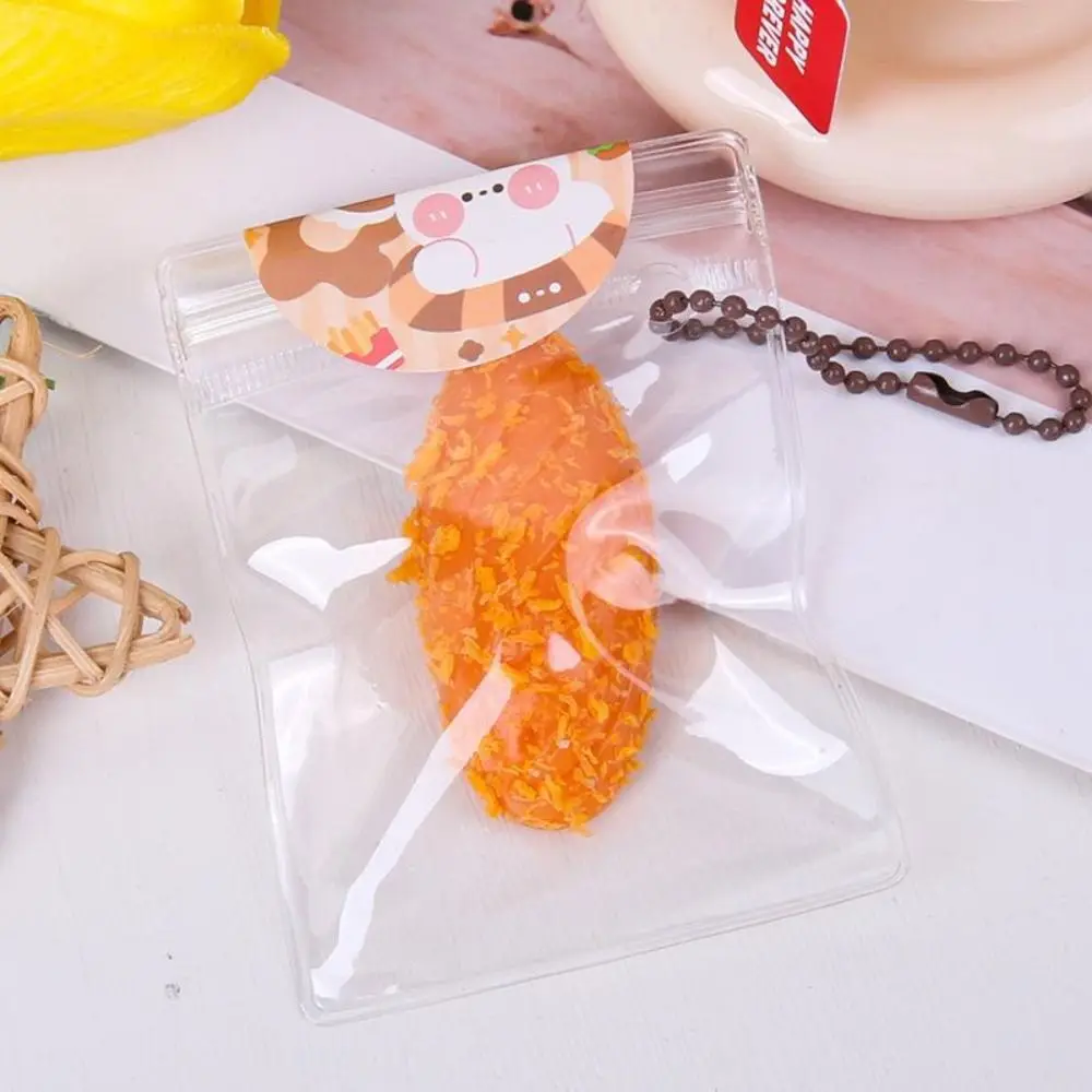 Creative Bread Crumbs Fried Food Pinch Toy Slow Rebound Flexible Squeeze Hamburger Toy TPR Hot Dog Cute Food Pinch Toy Kids