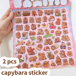 back to school Kawaii Stationery supplies Vintage scrapbooking supplies Children's stickers aesthetic capybara stickers pack