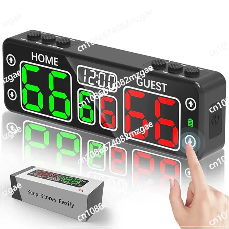 2024 New V30 Ball Touch Scoreboard, Portable Rechargeable Chronograph Board Game Scoreboard