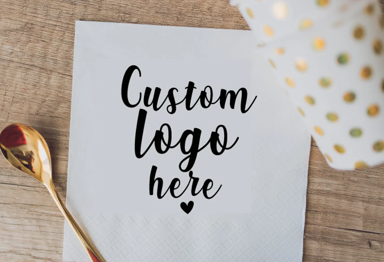 Serwetki z własnym logo, Serwetki z nadrukiem folią, Serwetki z nadrukiem, Personalizowane serwetki, Serwetki na zamówienie, Serwetki obiadowe na zamówienie