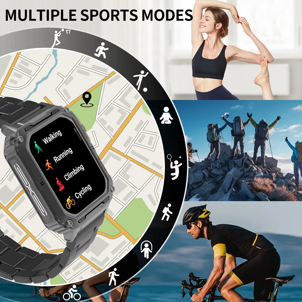 NEW P3 Smart Watch 100+ Sports Modes Sport Smartwatch BT Call 1.91\