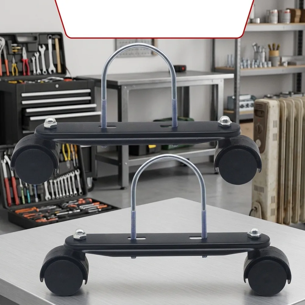2pcs Casters with U-Shaped Bracket for Electric For Patio Heater Base Mounting to Support Frequent Relocation Tasks