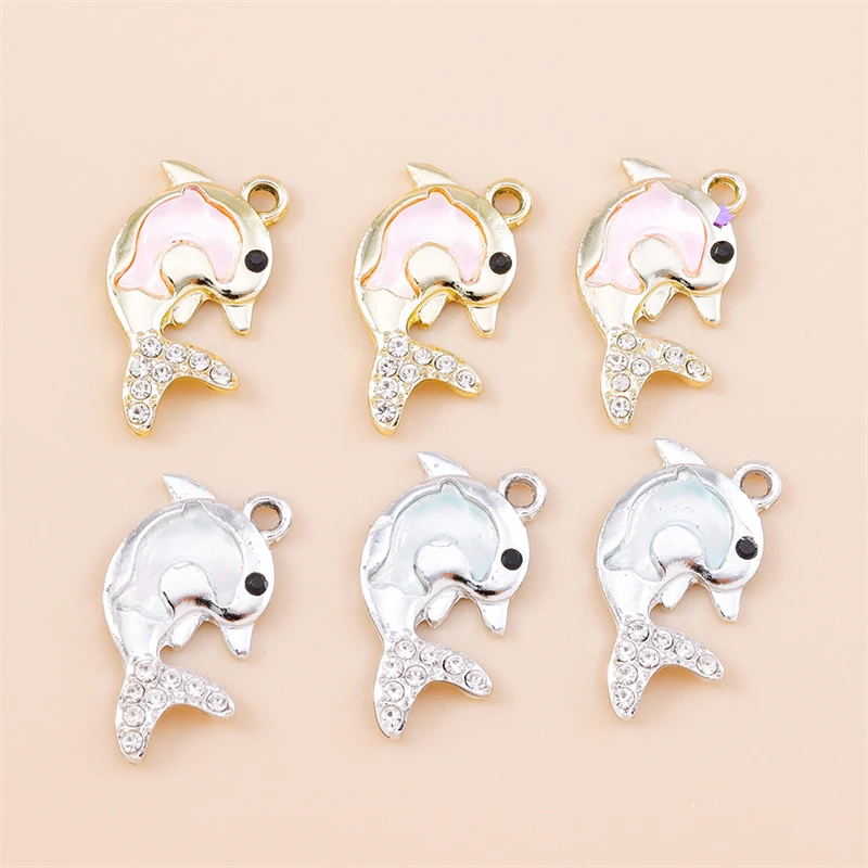 10 Stück niedliche, gemischte Metallanhänger mit Motiven von Meerestieren, Schildkröten, Fischen und Muscheln, zum Basteln von Schmuck, Ohrringen, Halsketten und für DIY-Bastelarbeiten. – Detail 16