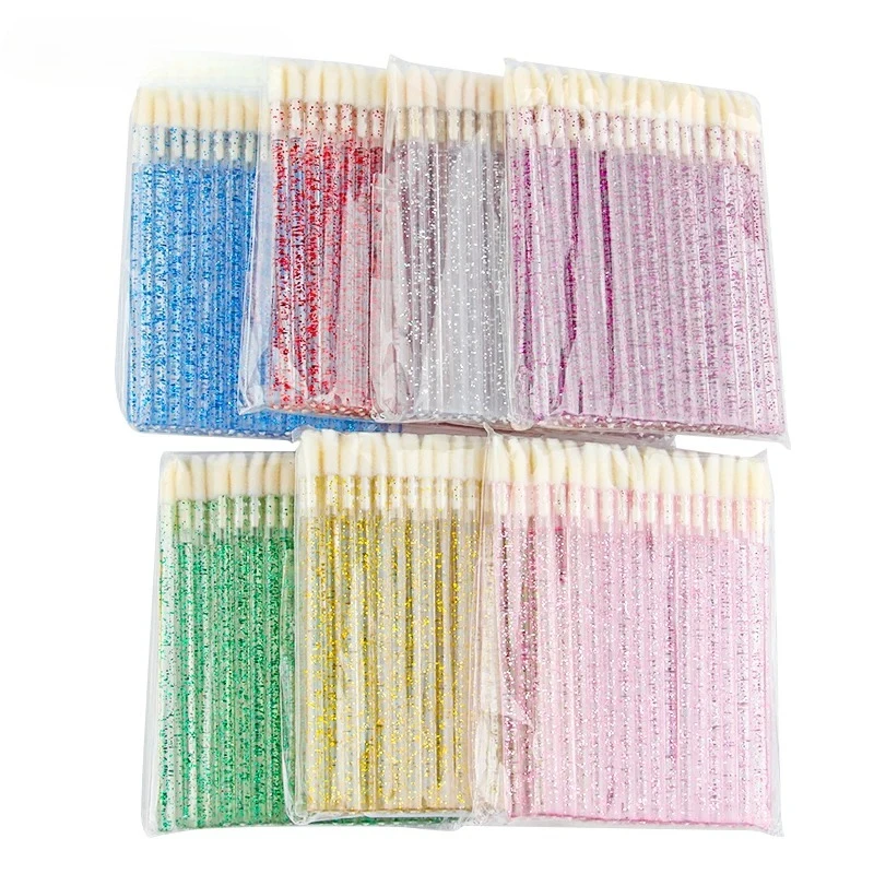 5/50 Pcs Disposable Lip Brush Makeup Brushes Lipstick Applicator Wands Eyelashes Extension Tool Beauty Accessories