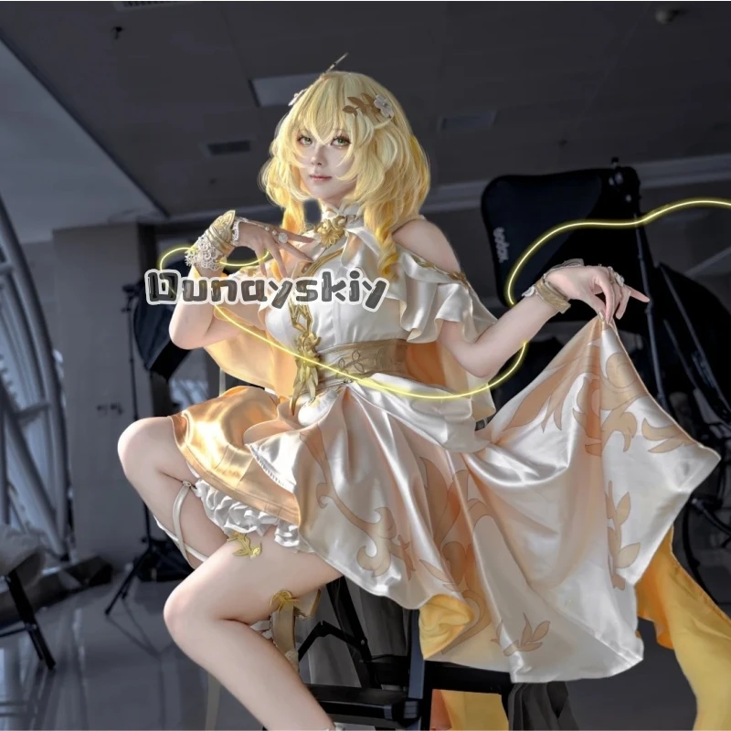 ​ ​ Disfraz de Cosplay de Aglaea Tiny One, Peluca, Uniforme, Conjunto de Ropa de Personaje, para Halloween, Juego de Rol, Fiesta de Carnaval, Honkai: Star Rail ​