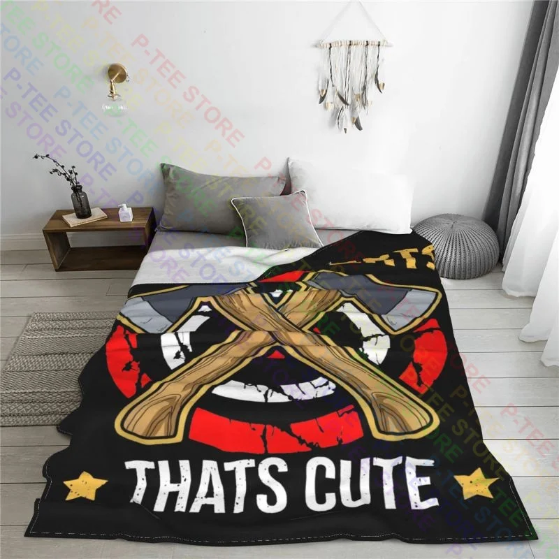 Axe Throwing Hatchet Lumberjack Hobby Darts Blanket Plush Fashion Lightweight Bedding Travel Sleeping Sheets