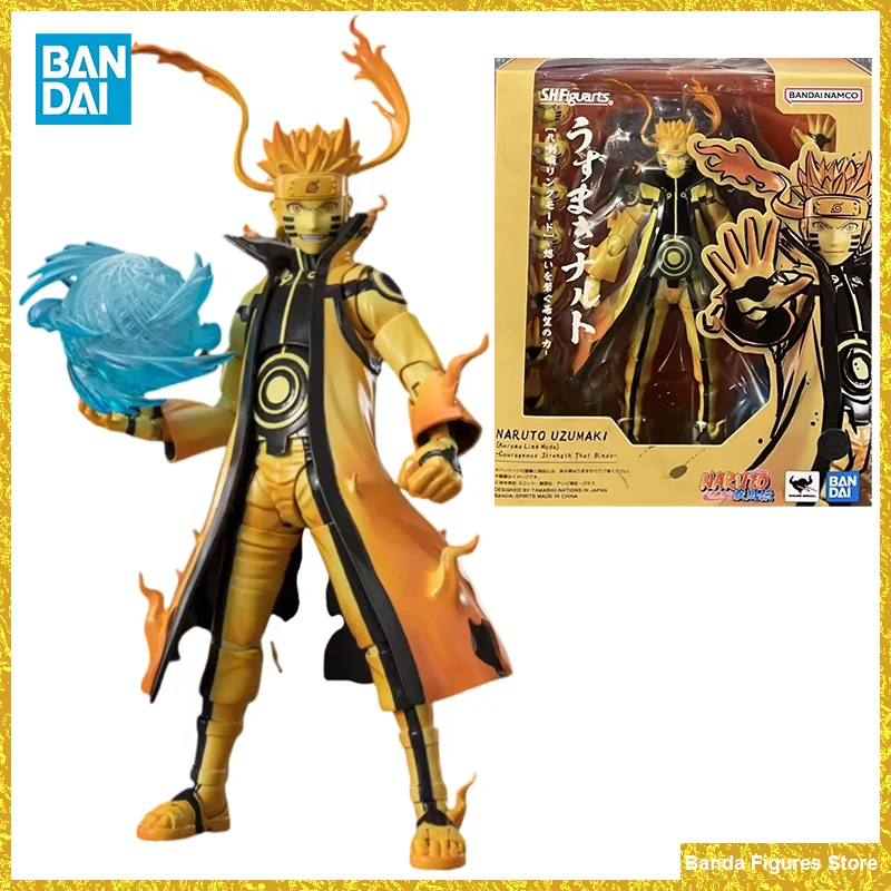 

Оригинальный Bandai Naruto S.H. Фигуртс Shf Курама Наруто удзумаки смелая сила, которая соединяет искусственные аниме Модели Игрушек