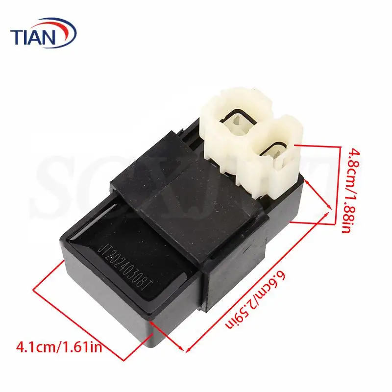 NEW GY6-125-150CC Universal 4+2 Round-Head 6-Pin Ignition for Beach Scooters, Skateboards, Off-Road MotorcyclesHOT