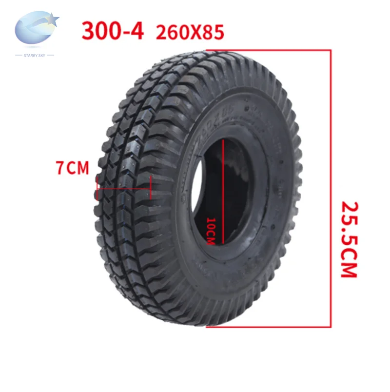 2pack 3.00-4 260x85 Utility Dolly Hand Truck Tire for Razor E300, Razor E325 Honda Minimoto Sport Racer Electric Scooter Tire