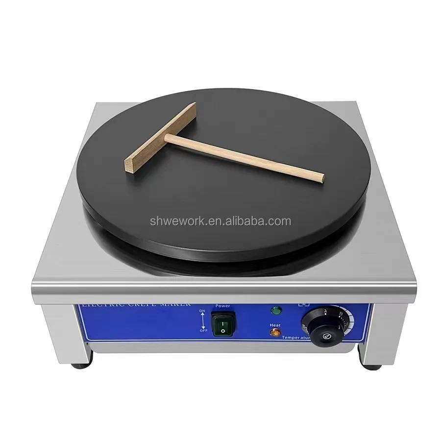 

WeWork Electric Pancake Maker Machine Single Pan 3000W Commercial Crepe Machine Crepe Maker
