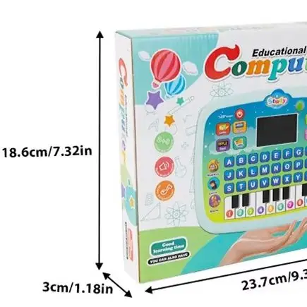 Macchina multifunzionale per l'apprendimento parlante dell'inglese con schermo, grande giocattolo educativo per neonati e neonati