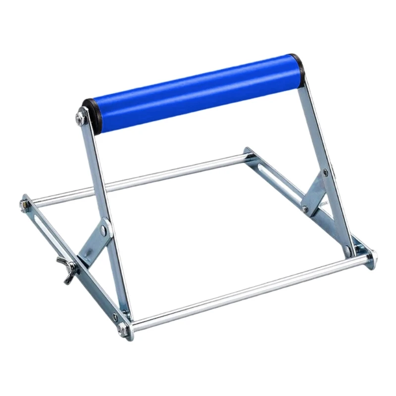 Height Adjustable Stainless Steel Cutting Machine Support Frame Foldable Stand for Home Workshops and Construction Site M4YD