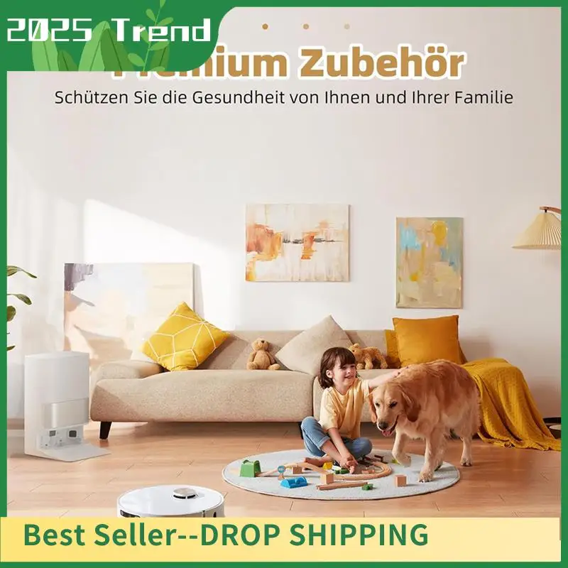 

AA14 New 2 Set For Dreame L10s Pro Ultra Heat / X30 Ultra Robot Vacuum Cleaner Main Side Brush Hepa Filter Mop Cloth Dust Bags