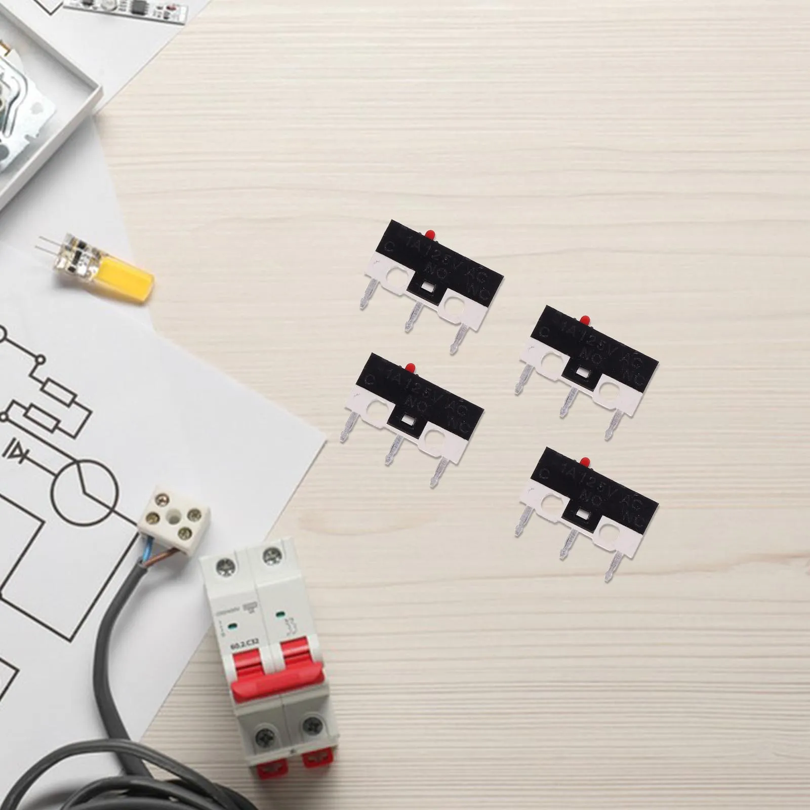 

50pcs Toy Small Limit Switches Micro Appliance Replacement Control Industrial Residential Travel Electrical