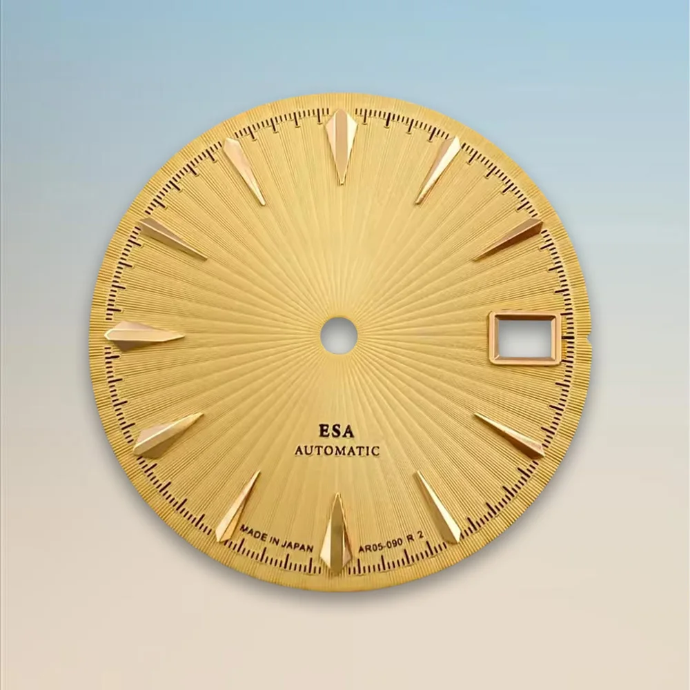 Watch modification parts 28.5mm S Dial Cocktail Dial Fit NH35/NH36 Movement High-Quality Vertical Grain Dial Watch Accessories