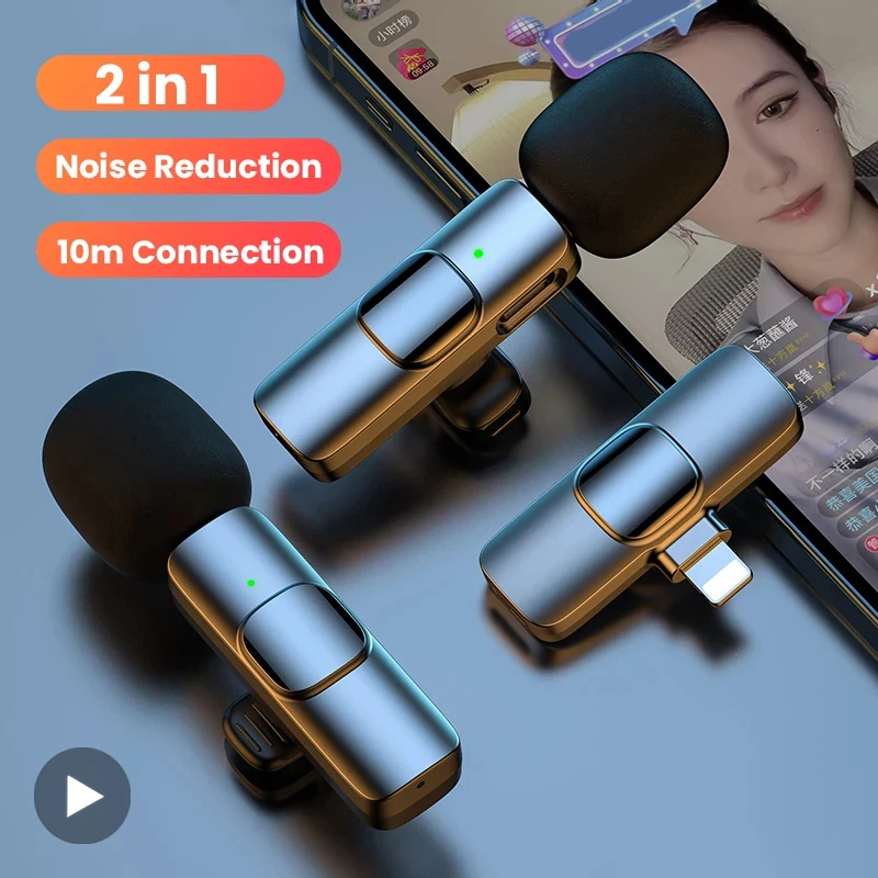 Ojal Lavalier micrófono de solapa inalámbrico Bluetooth Mini micrófono para teléfono PC móvil pequeño Micro pequeño corbata Mike Mikrofon USB