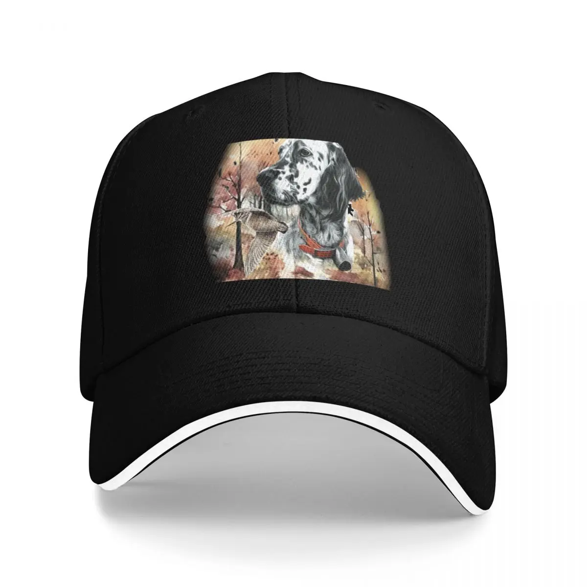 Woodcock hunting with a setter , Art Baseball Cap tactical cap golf hat genuine Baseball For Men Women's