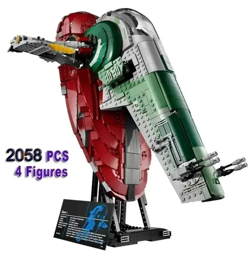 Miniso Disney NEW Ucs Slave 1 Building Block Bricks Educational Toys Birthday Christmas Gifts Compatible 75060 Toys For Children