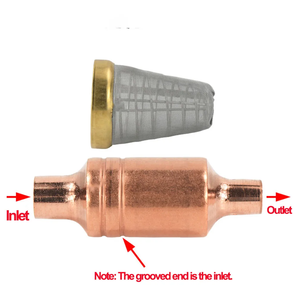 Bag‑Mesh Strainer Thickened Copper For Air‑Conditioner Air‑Source Heat Pump Refrigeration Unit