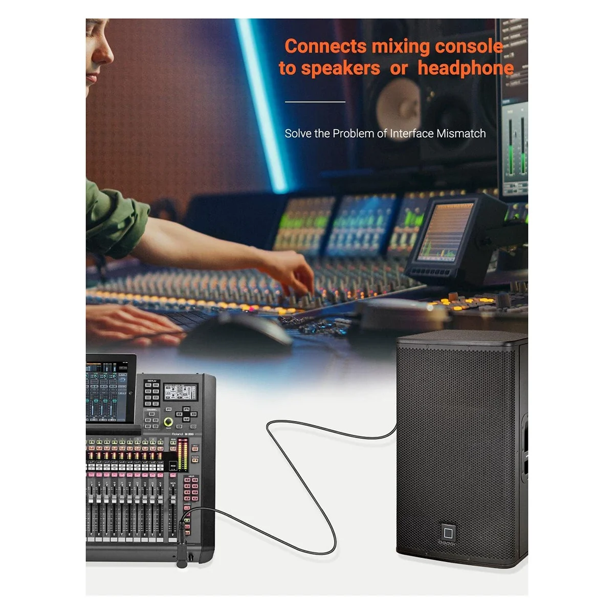 Audio Adapter 10 PCS Right Angled 6.35mm Male to 3.5mm Female Audio Adapter Converter Extender Stereo Headphone Audio Jack Plug