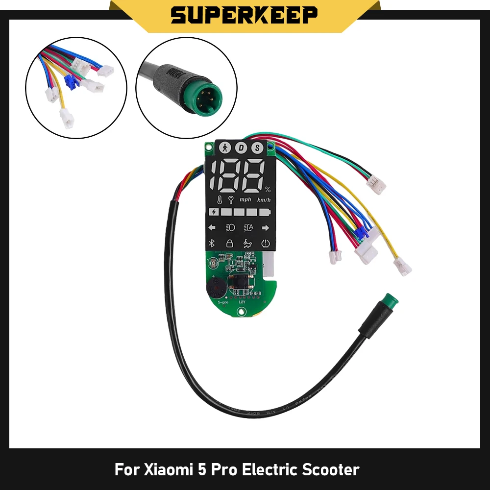 Electric Scooter Dashboard Display Circuit Board For Xiaomi 5 Pro Dashboard Digital Instrument Panel Durable Repair Accessories