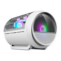 Lovingcool OEM Computer Mid Tower PC Case Gaming Cabinet Support M-ATX ITX Motherboard With RGB Cooling Fans For Desktop