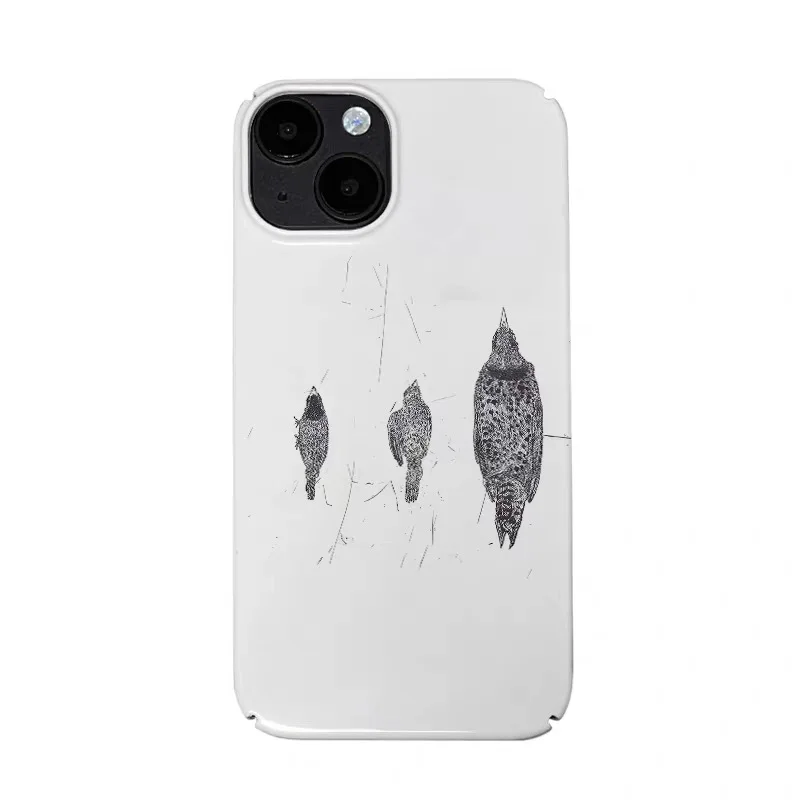 

Three Little Birds White Art Phone Case for IPHONE 17 Air 16E 15 PROMAX 14 Plus 13 12 MINI 11 PRO 16Plus XR Acrylic Phone Cover