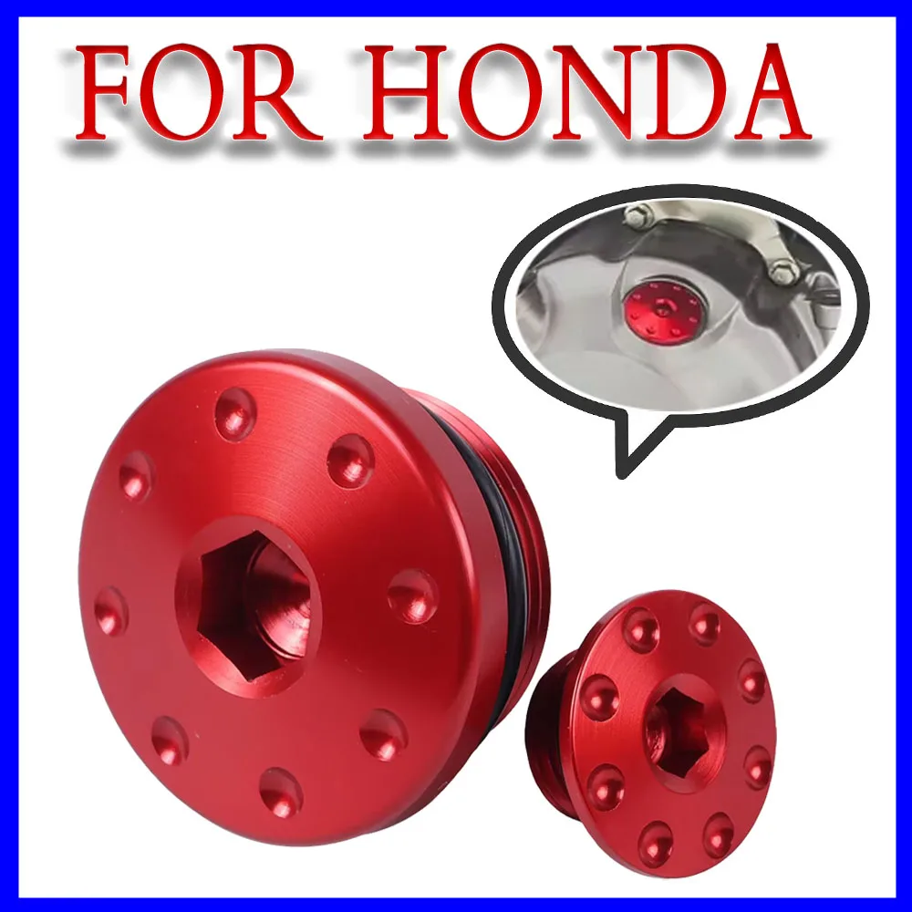 Tapa de orificio de la distribución del motor de motocicleta, tapa de tornillo del cárter para HONDA CRF230F CRF450R CRF450X CRF 230F 450R 450X CRF 230 F 450