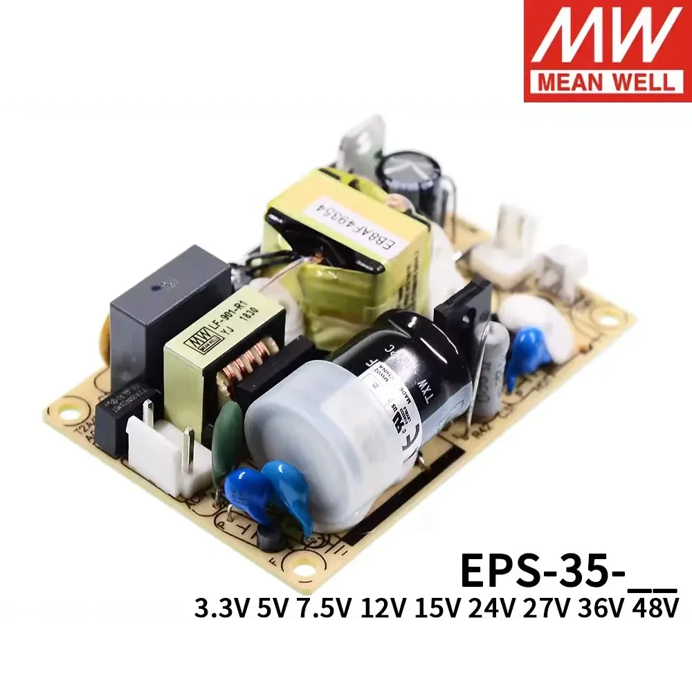 Original Mean Well EPS-35-24 Meanwell 85-264V/120-370V AC TO DC 24V 1.5A 36W Single Output Switching Power Supply
