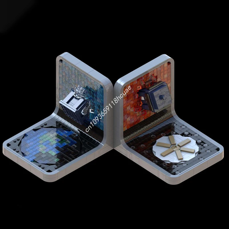 

1267pcs MOC TARDIS Bookends Building Blocks Christmas Gift DIY Engineering Project Ideal for Young Innovators