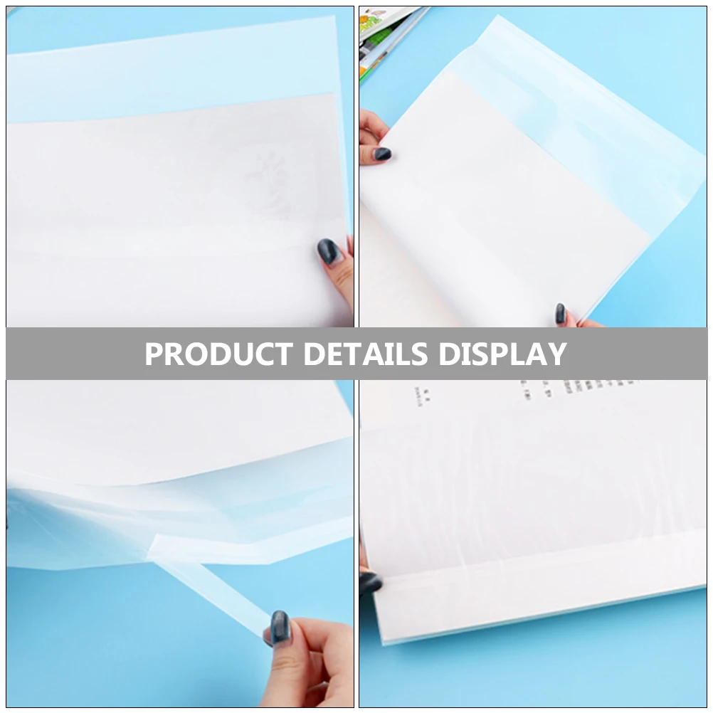 

Protector Film Thick Transparent Plastic A4 Size Waterproof Reusable Book Sleeve For Students Textbooks Magazines Cover
