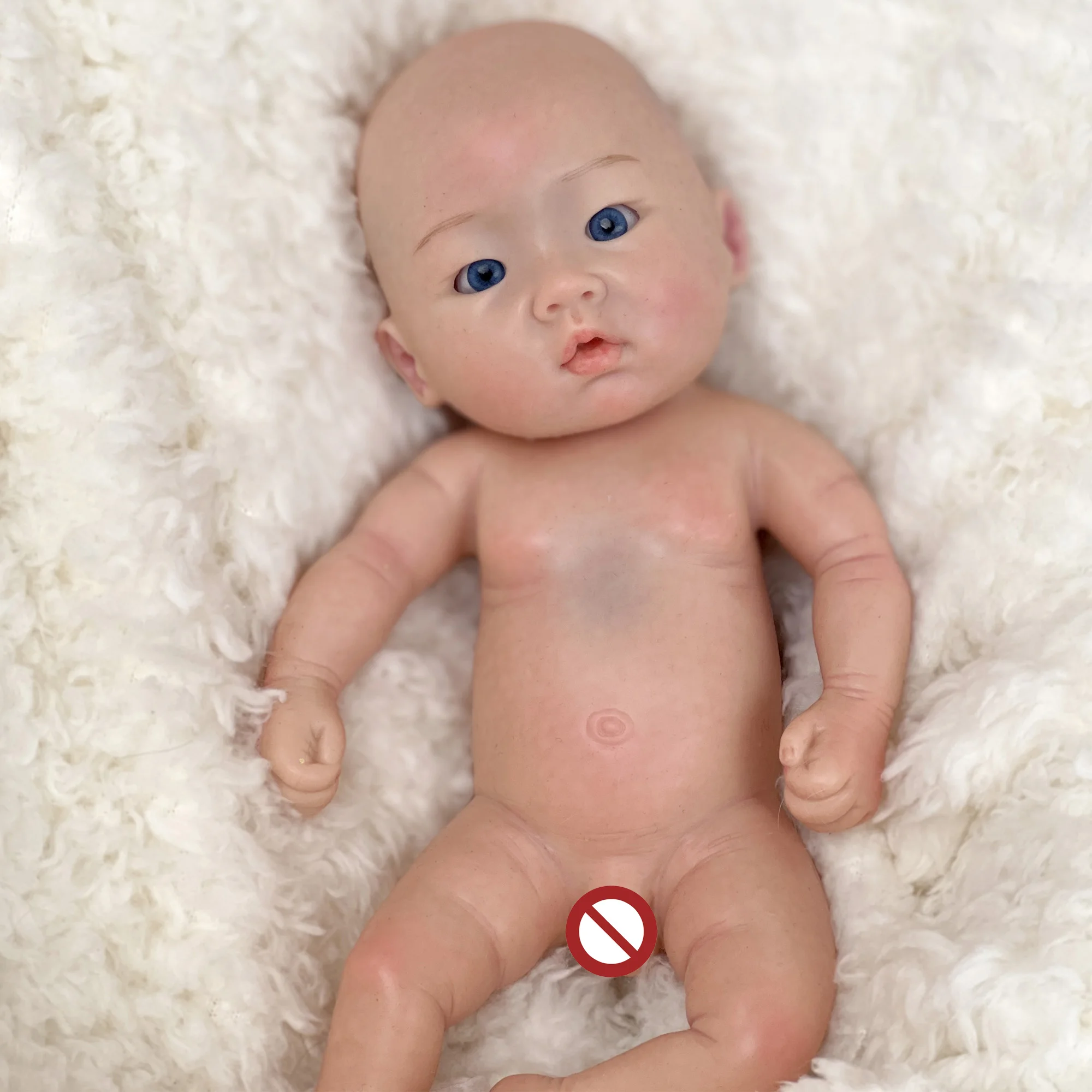 28 cm dipinto tutto il corpo in silicone solido Bebe Reborn ragazza e ragazzo bambole realistiche Muñecas Reborn Bebe Reborn Corpo De silicone