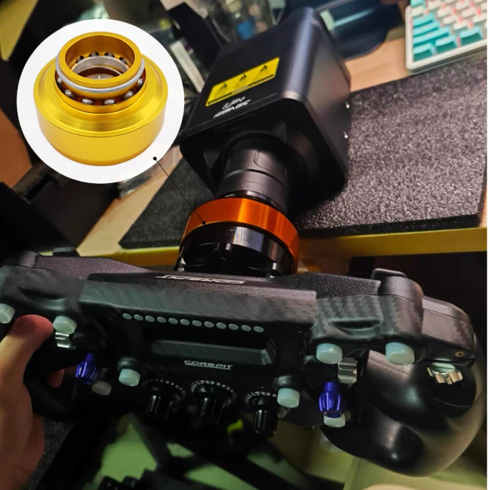 MOZA Steering Quick Release Racing Simulator Game Steering Wheel Hub 70mm 6 Hole Compatible with SIMAGIC M10 A/Mini Euro Truck